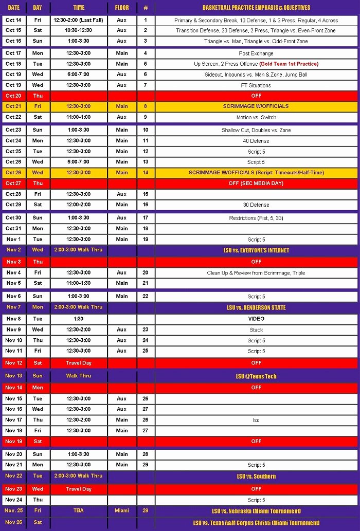 College Baseball Practice Plan Template New 30 Of College Football Practice Plan Template