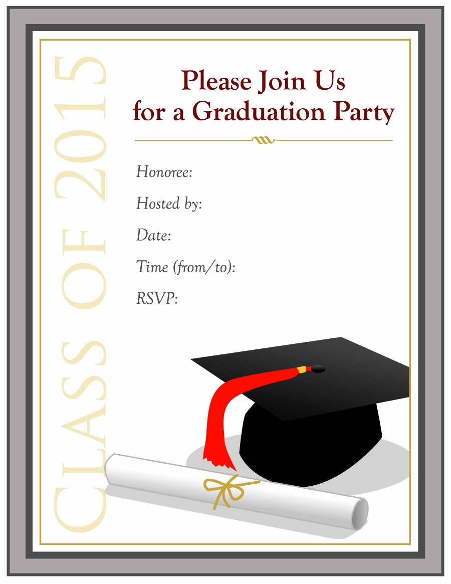 College Graduation Invitation Template Awesome 40 Free Graduation Invitation Templates Template Lab