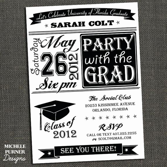 College Graduation Invitation Template Beautiful Items Similar to High School or College Graduation Party