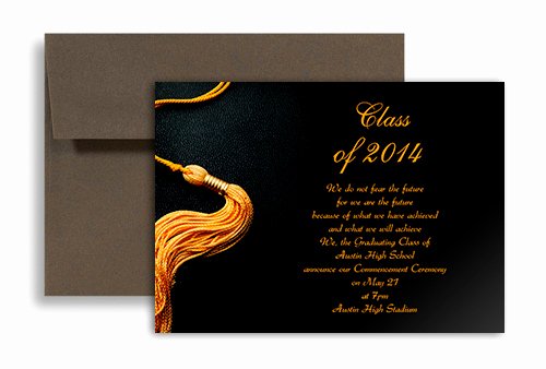 College Graduation Invitation Template Elegant 2019 Black Golden Color Personalized Graduation Invitation