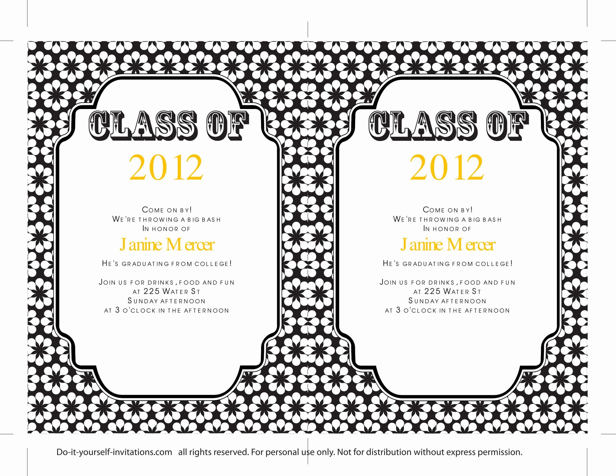 College Graduation Invitation Template Fresh 40 Free Graduation Invitation Templates Template Lab