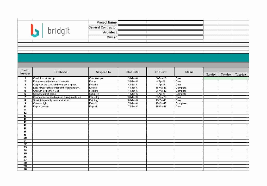 Commercial Construction Schedule Template Best Of 21 Construction Schedule Templates In Word &amp; Excel