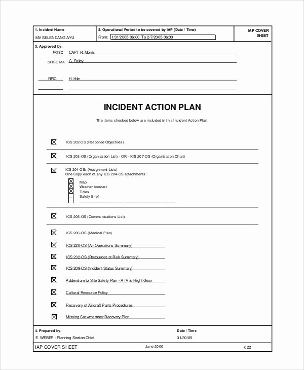 Communication Action Plan Template Luxury Sample Incident Action Plan 10 Examples In Word Pdf