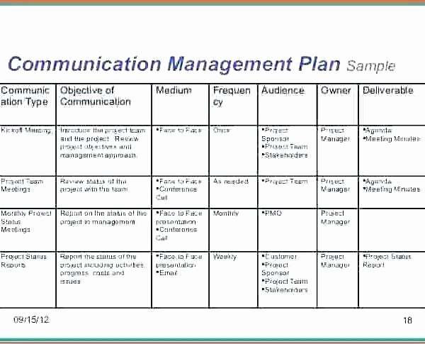 Communication Plan Template Excel Inspirational Munication Matrix Template Project Management Erieairfair