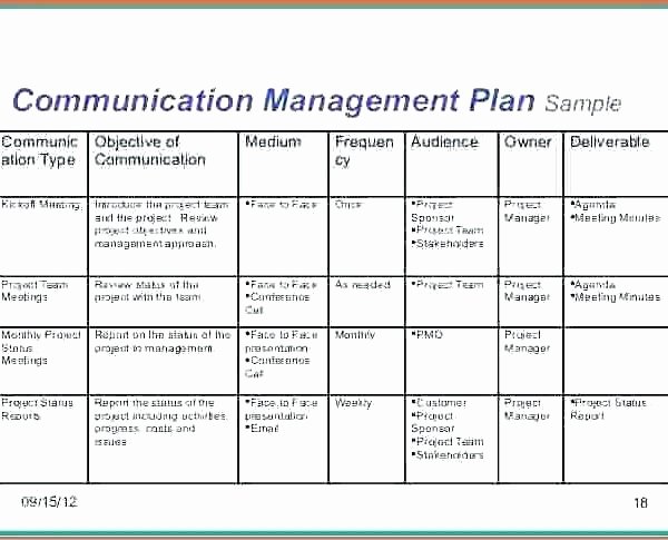 Communication Plan Template Excel Inspirational Munication Matrix Template Project Management Erieairfair