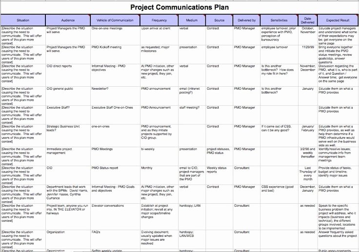 pmbok project management plan template