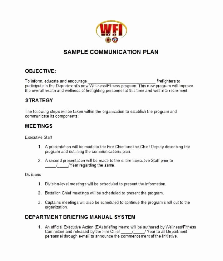 Communication Plan Template Free Elegant 37 Simple Munication Plan Examples Free Templates