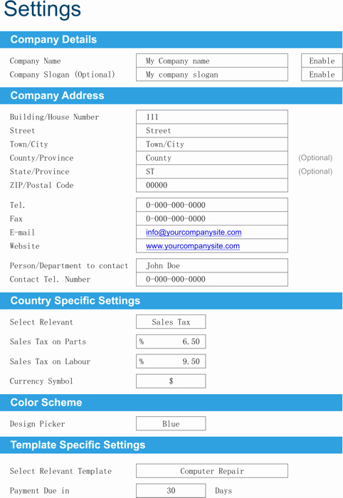 Computer Repair forms Template Best Of Download Repair Invoice Templates for Free formtemplate