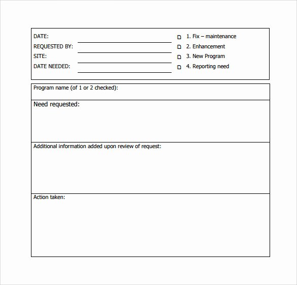 Computer Repair forms Template Lovely Sample Puter Service Request form 12 Download Free