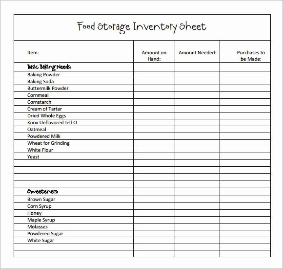 Concession Stand Schedule Template Lovely Sample Restaurant Inventory 6 Documents In Pdf