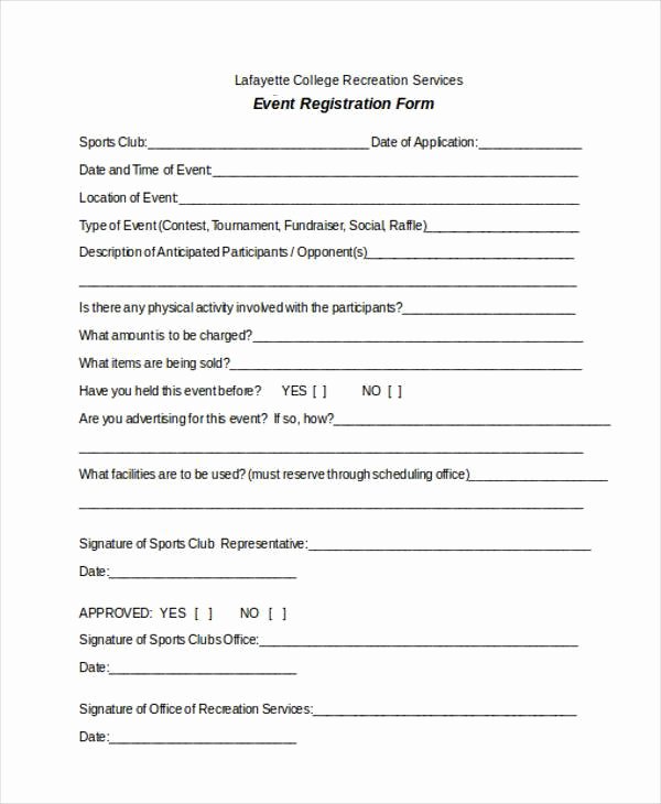 Conference Registration form Template Word Beautiful Free 38 Registration form Templates