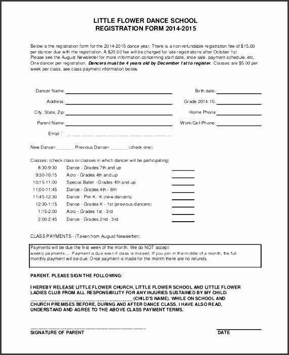 event registration form template excel
