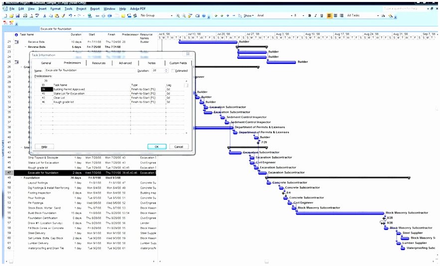 Construction Project Schedule Template Excel Awesome 3 New Construction Schedules Using Excel Overview Example