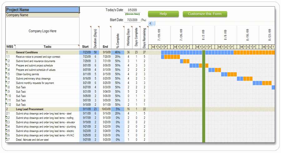 Construction Project Schedule Template Excel Beautiful Residential Construction Schedule Template Excel