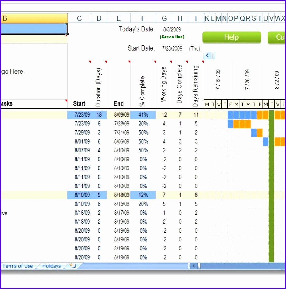 Construction Project Schedule Template Excel Elegant 7 Free Excel Construction Schedule Template