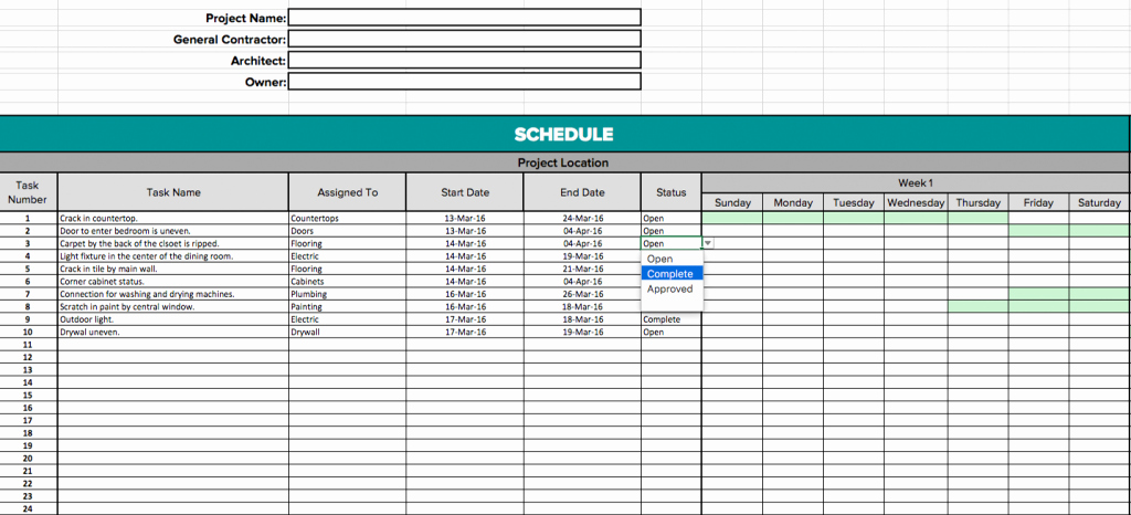 Construction Project Schedule Template Excel Luxury Construction Schedule Template