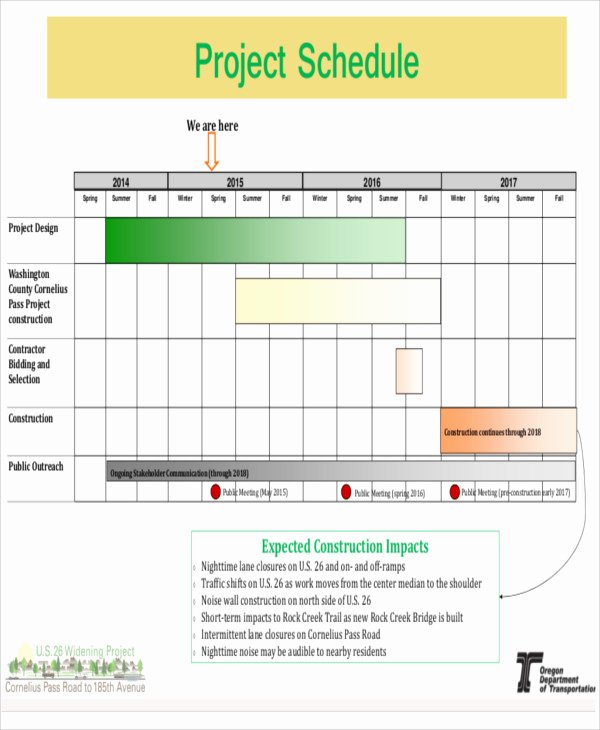 Construction Project Schedule Template Fresh 15 Construction Schedule Templates Free Sample Example