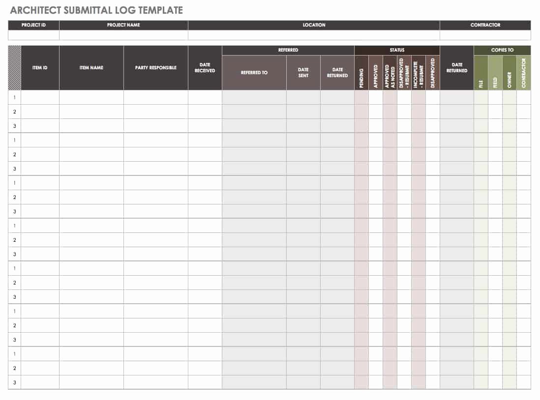 Construction Submittal Schedule Template Luxury How to Manage Construction Submittals