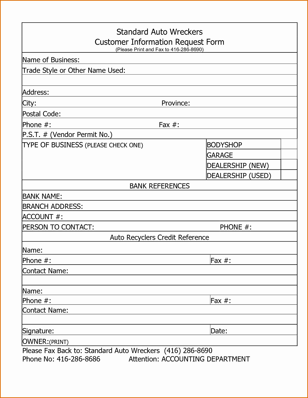 Contact form Template Word Best Of 13 Customer Information form Template
