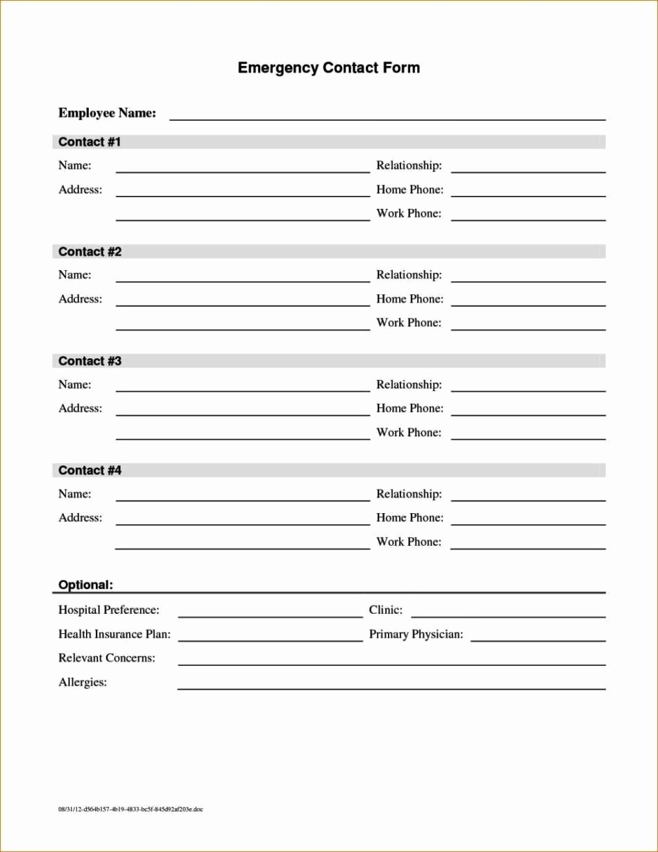 Contact form Template Word Inspirational Contact form Template Word Sampletemplatess