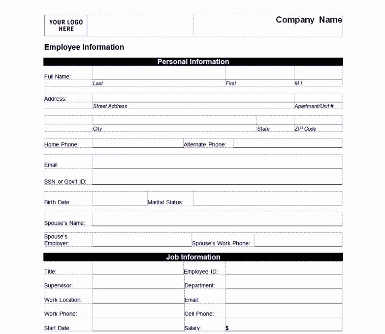 Contact form Template Word Inspirational Contact Information form Template Word Template