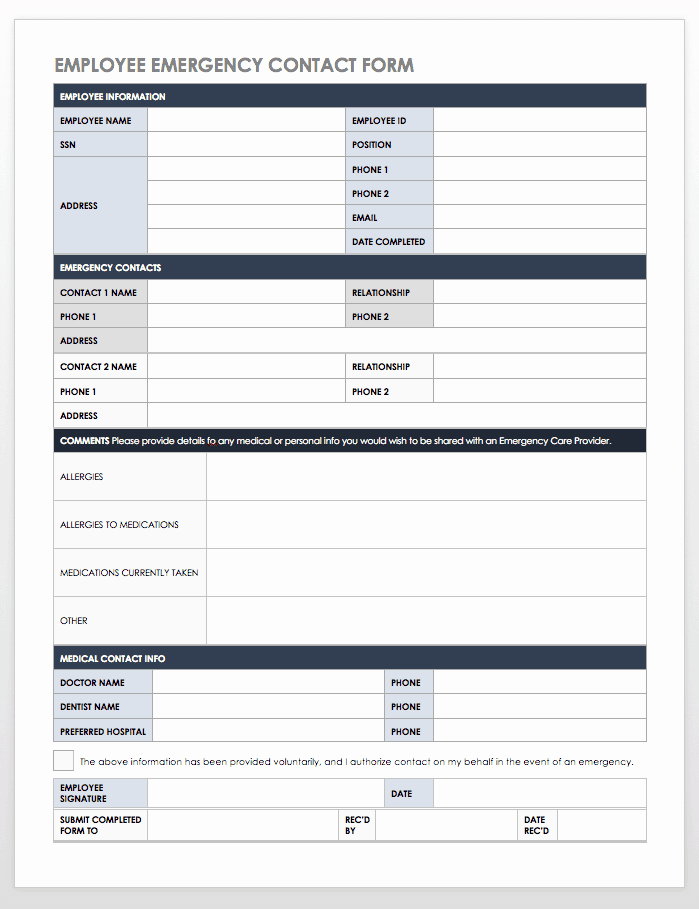 Contact form Template Word Luxury Free Contact List Templates