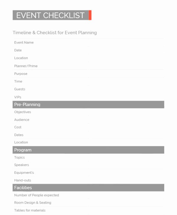 Corporate event Planning Checklist Template Awesome 11 Sample event Planning Checklists – Pdf Word