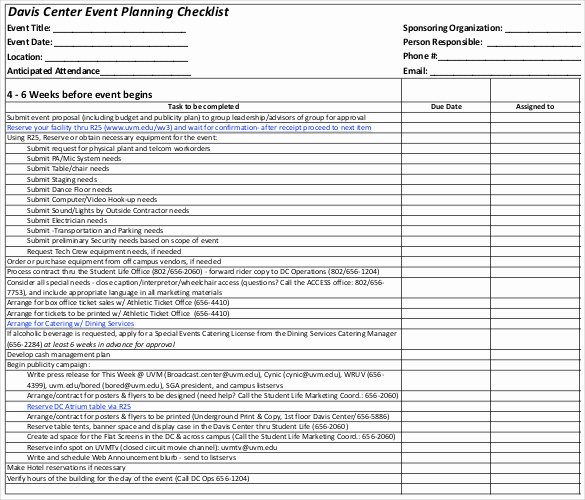 Corporate event Planning Checklist Template Awesome Documents and Pdf Templates