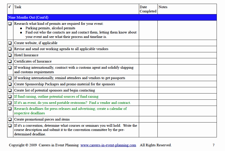 Corporate event Planning Checklist Template Awesome event Planning Checklist