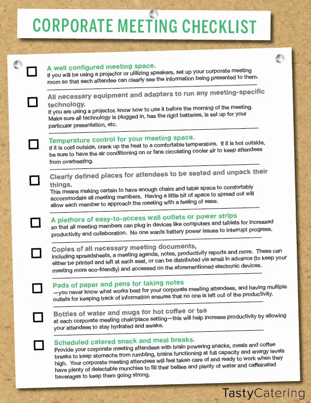 Corporate event Planning Checklist Template Fresh Corporate Meeting Planning Checklist &amp; Tips