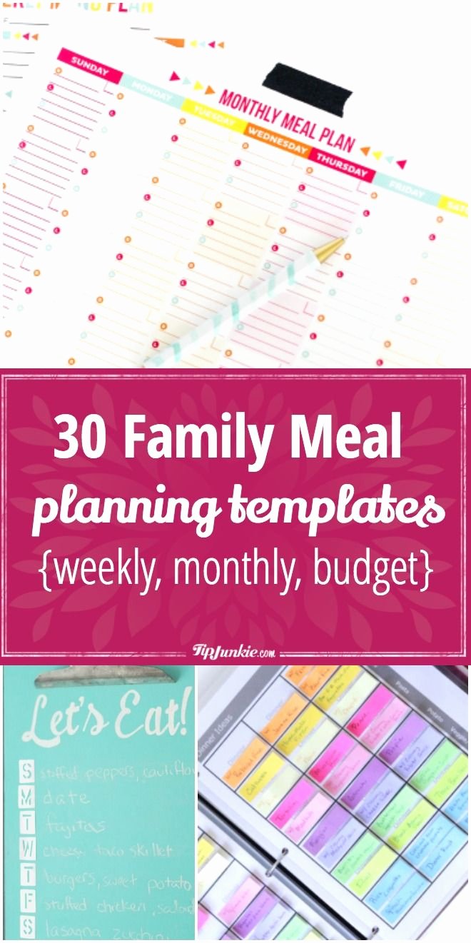 Create A Meal Plan Template Beautiful 30 Meal Planning Templates that Will Make Dinner Time