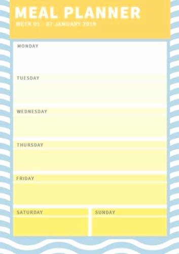 Create A Meal Plan Template New Meal Planning Template Create Your Own Meal Planner