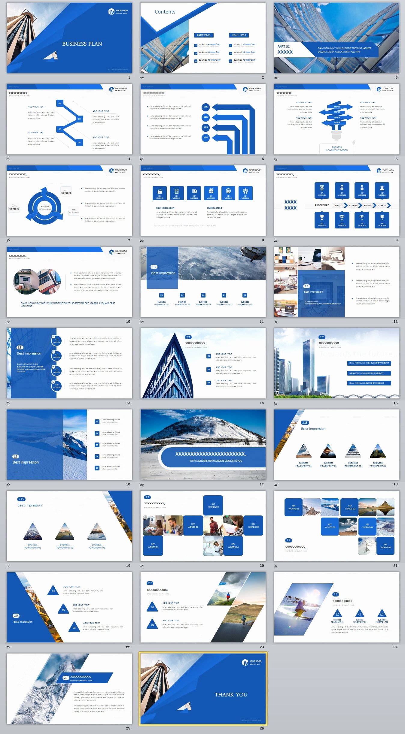 Creative Business Plan Template Luxury 26 Blue Creative Business Plan Powerpoint Template