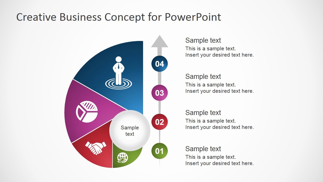 Creative Business Plan Template New Creative Business Concept for Powerpoint Slidemodel