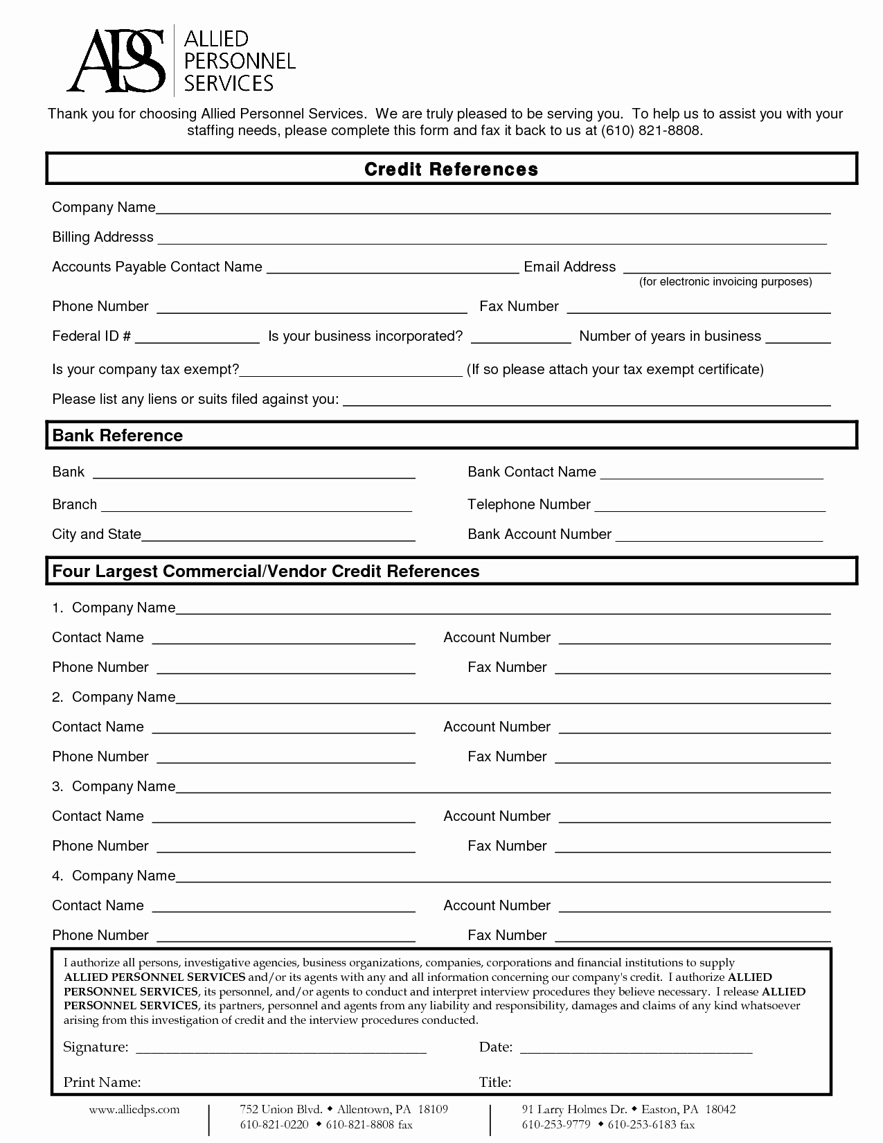 Credit Reference form Template Awesome Business Credit Reference Template Free Printable Documents