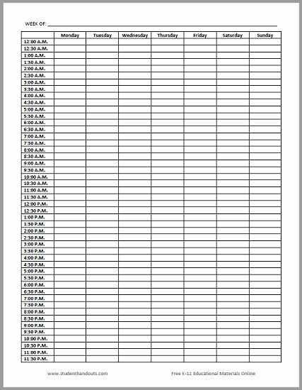 Custom Day Planner Template Awesome Free 24 7 Weekly Planner Sheet In Pdf or Word This Unique