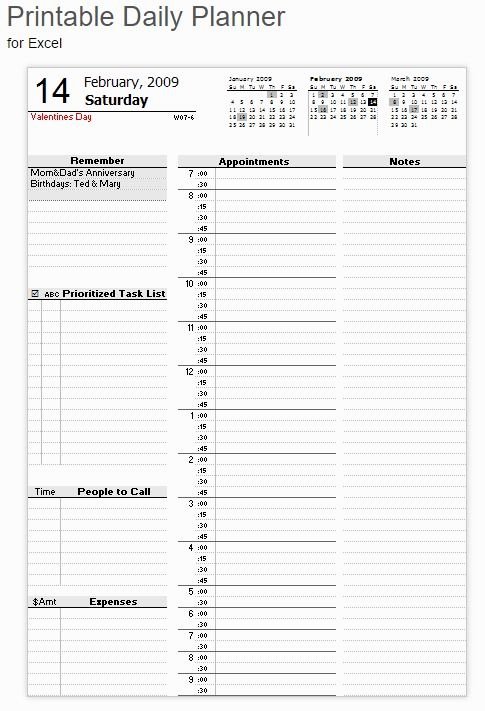 Custom Day Planner Template Best Of Customize Your Planner with This Free Printable for Excel