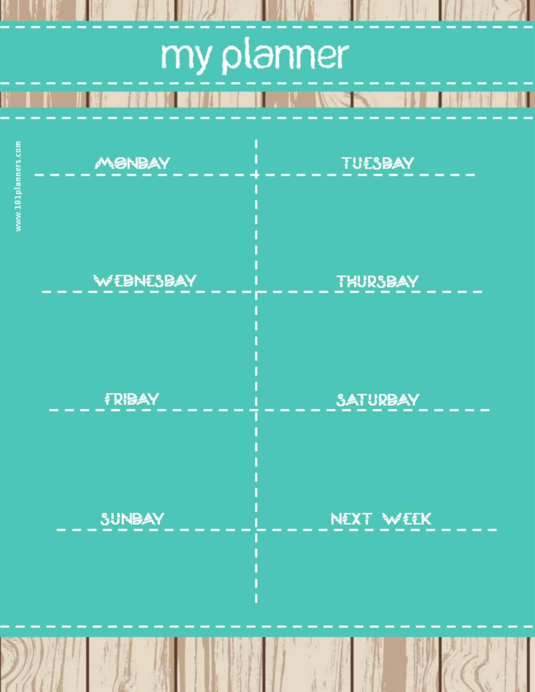 Custom Day Planner Template New Weekly Calendar Maker