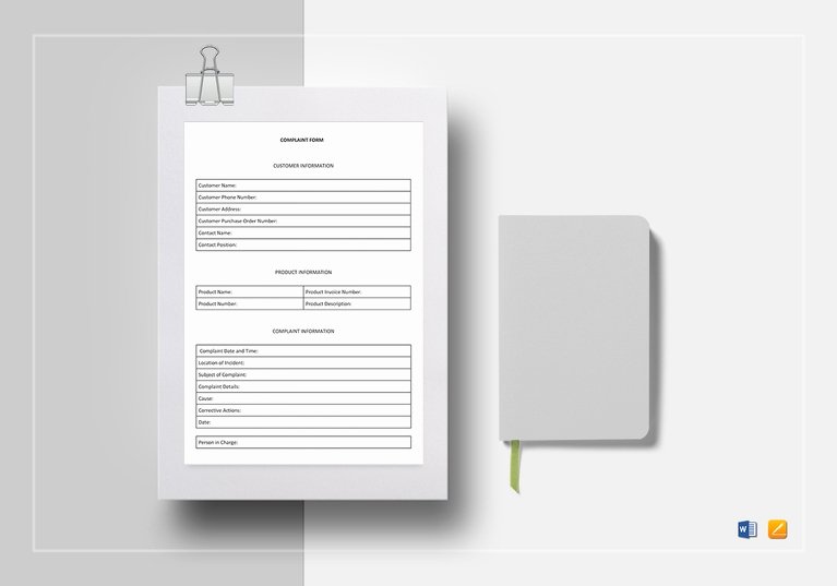 Customer Complaint form Template Unique Free 4 Customer Plaint forms In Pdf