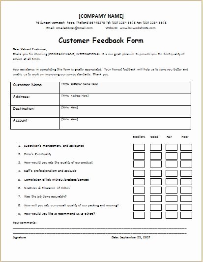 Customer Feedback form Template Lovely 1647 Best Daily Microsoft Templates Images On Pinterest