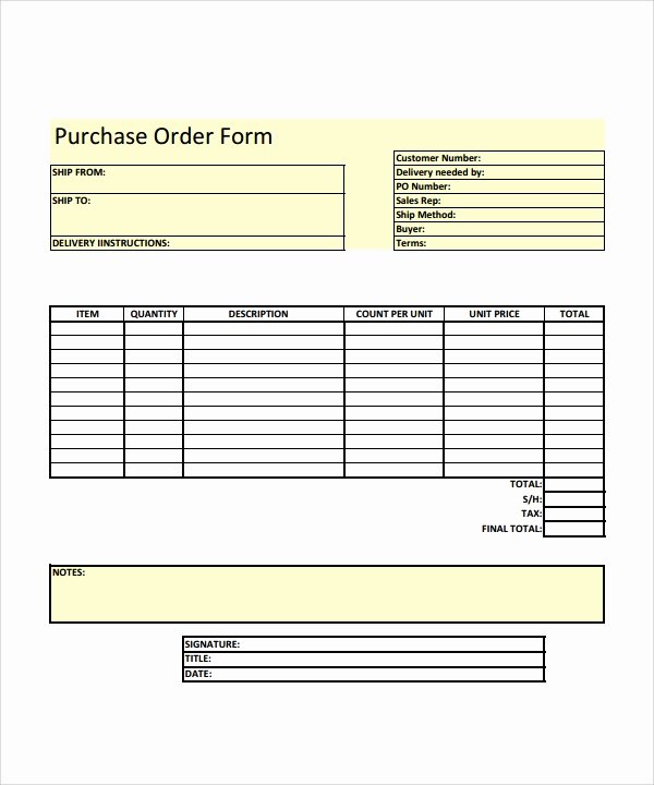 Customer order form Template Unique Free 20 order form Templates In Pdf Word