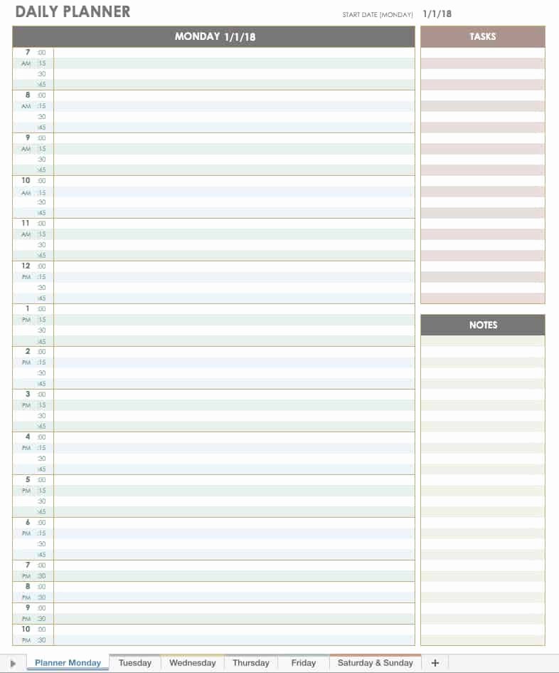 Daily Appointment Schedule Template Beautiful Free Excel Calendar Templates