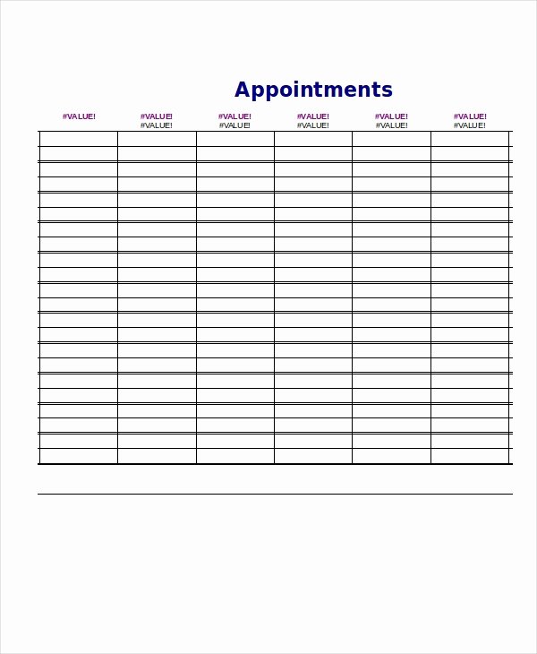 Daily Appointment Schedule Template Best Of Daily Schedule Template 9 Free Word Pdf Documents