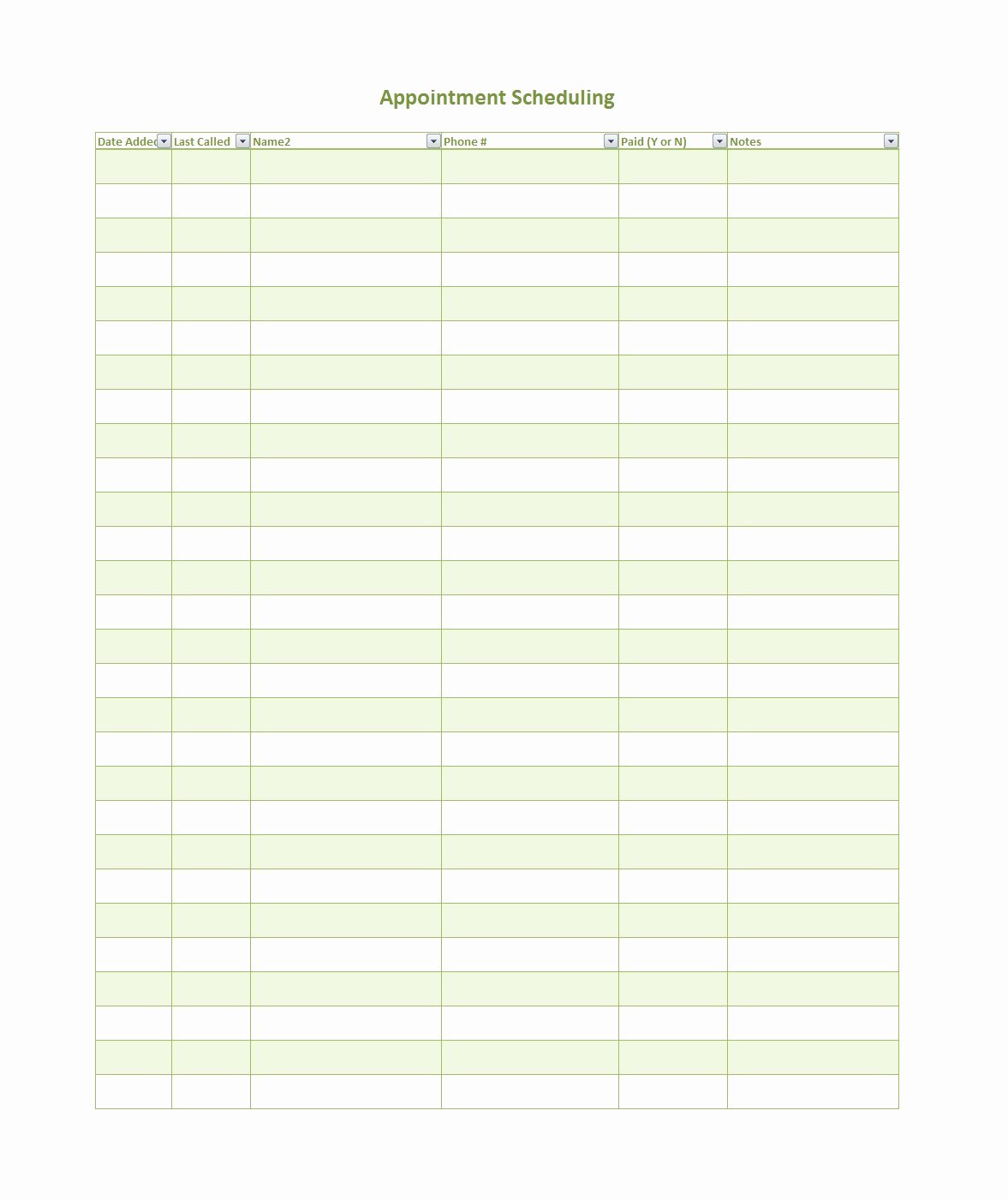 Daily Appointment Schedule Template Inspirational 45 Printable Appointment Schedule Templates [&amp; Appointment