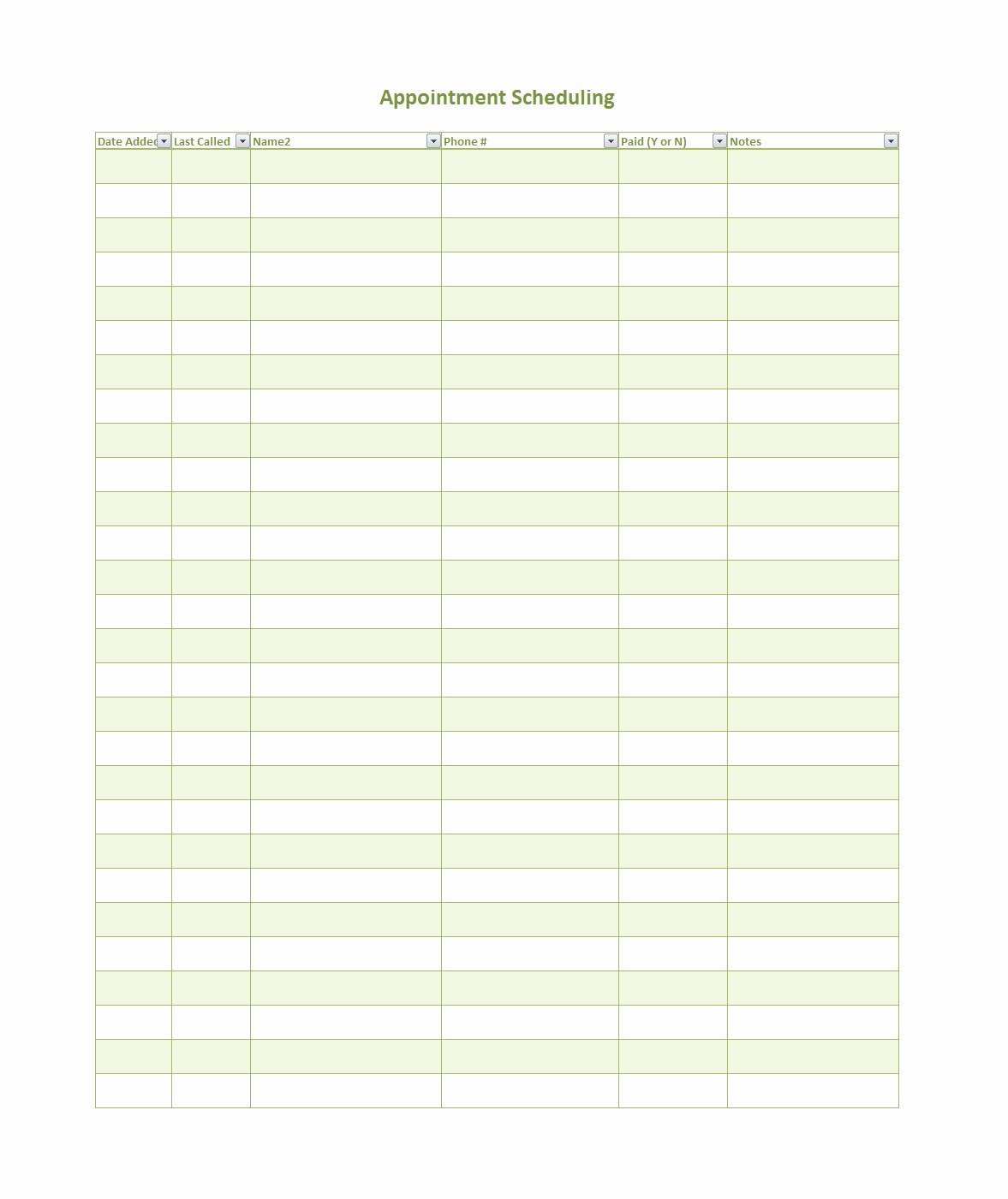 Daily Appointment Schedule Template Inspirational 45 Printable Appointment Schedule Templates [&amp; Appointment