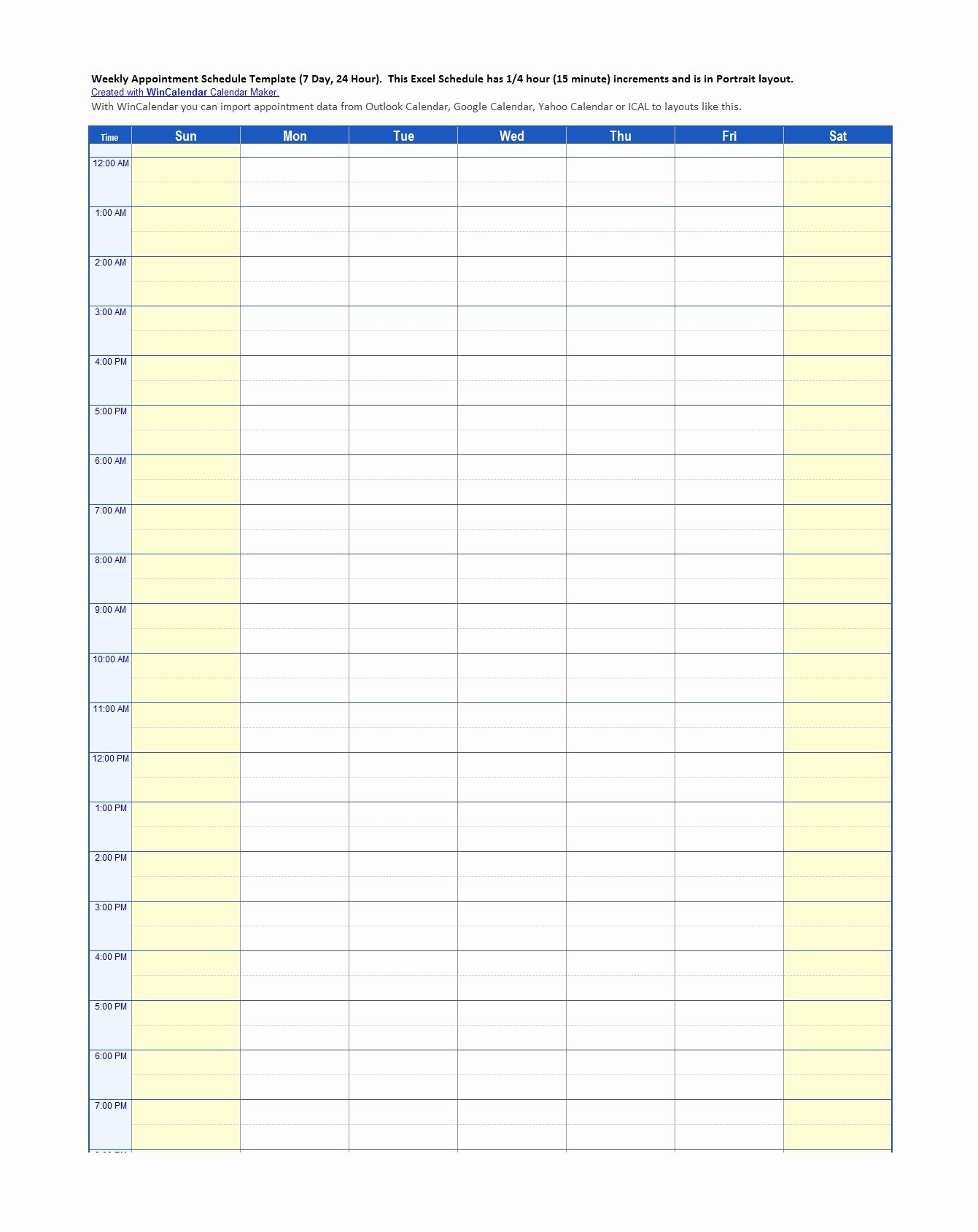 Daily Appointment Schedule Template Luxury 45 Printable Appointment Schedule Templates [&amp; Appointment