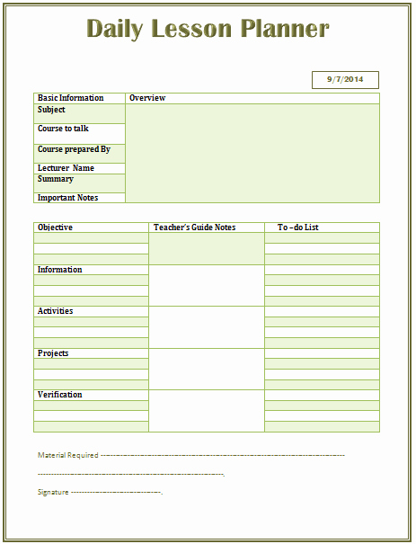 Daily Lesson Plan Template Word Awesome Daily Lesson Plan Template Microsoft Word Templates