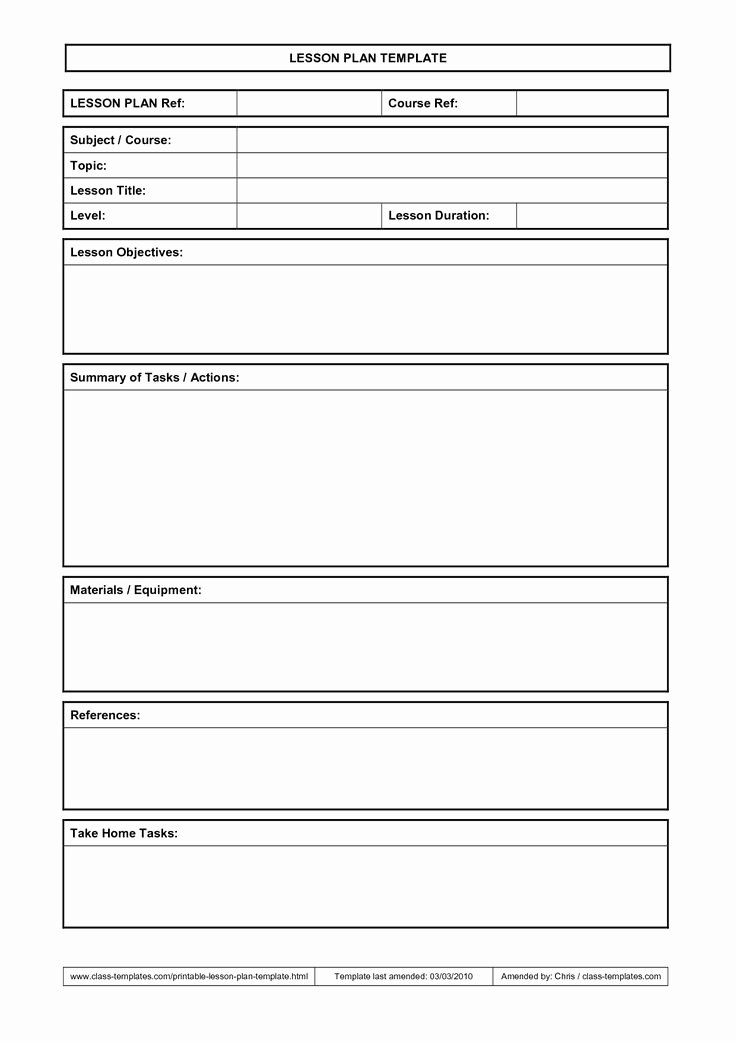 Daily Lesson Plan Template Word Awesome Unit Planner Template for Teachers – Planner Template Free