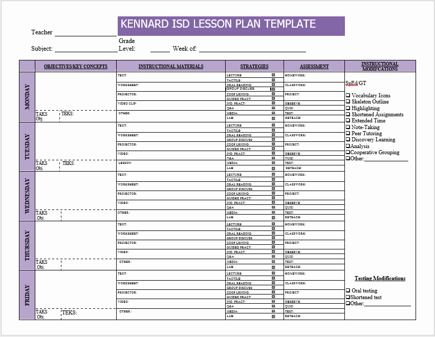 Daily Lesson Plan Template Word Beautiful Weekly Lesson Plan Templates 2 Free Templates Word