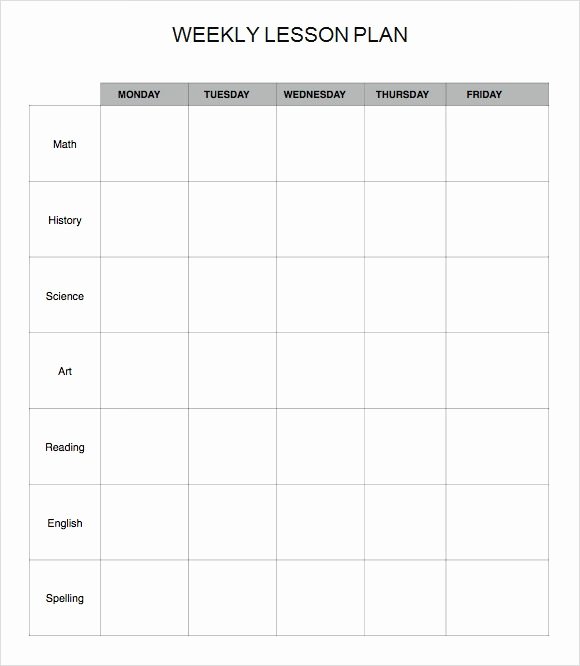 Daily Lesson Plan Template Word Lovely Free 7 Sample Weekly Lesson Plans In Google Docs